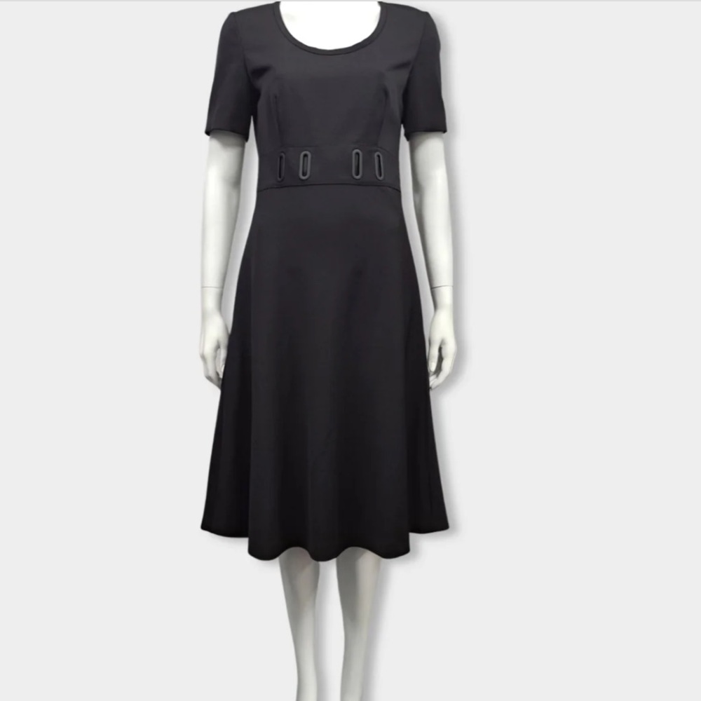 Emilio Pucci, black wool and silk dress